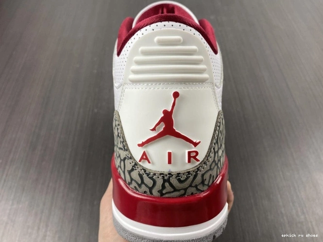 Rep Cardinal Jordan 3 Red CT8532-126 Retro 0701